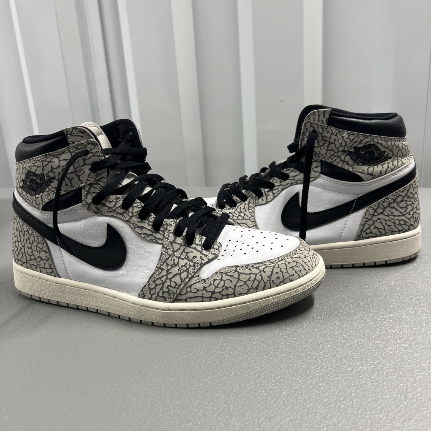 Size 12 - Air Jordan 1 Retro OG High White Cement