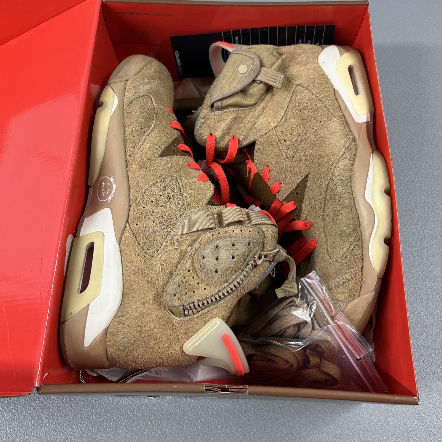 Size 11.5 - Jordan 6 Retro x Travis Scott Mid British Khaki