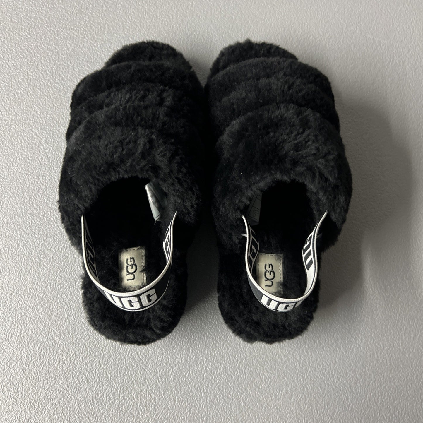 Size 6 - Ugg Wmns Fluff Yeah Slide 'Black’