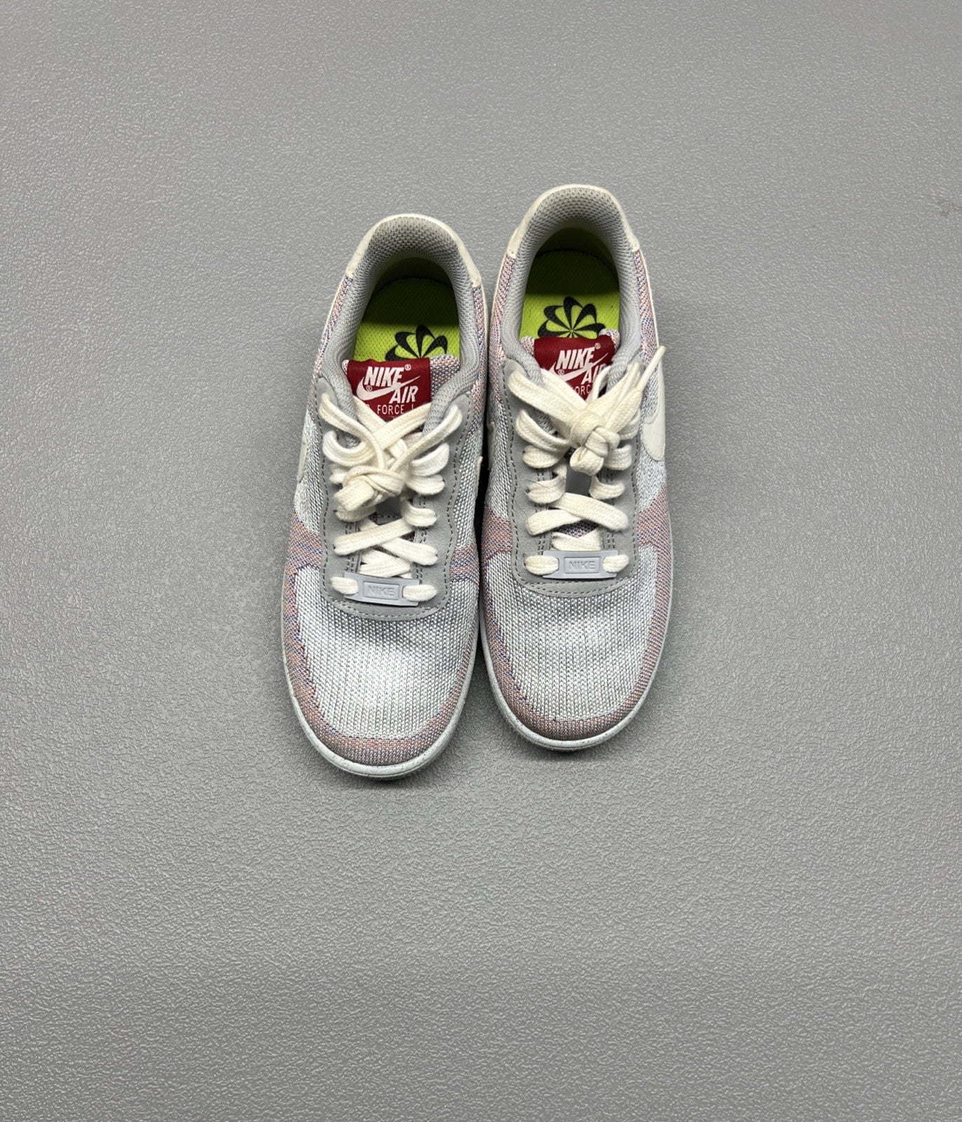 Size 4.5Y - Nike Air Force 1 Crater Flyknit GS 'Wolf Grey'