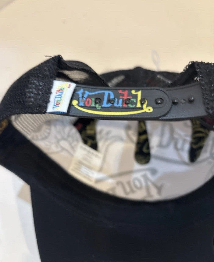 Von Dutch Black Polka Dot Trucker SnapBack Hat