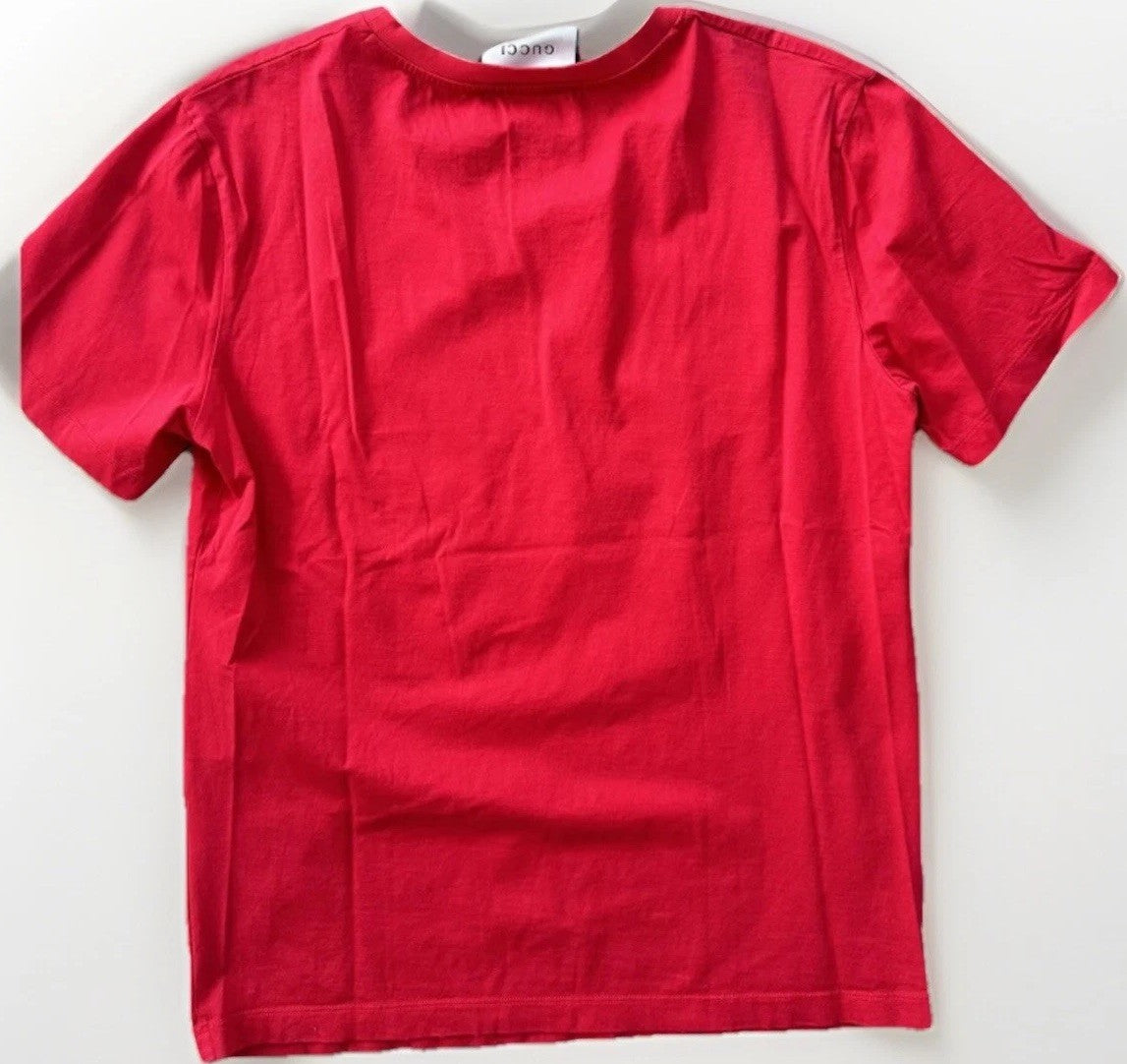Size XL- Gucci Coco Capitan Red Logo T-Shirt 100% Authentic
