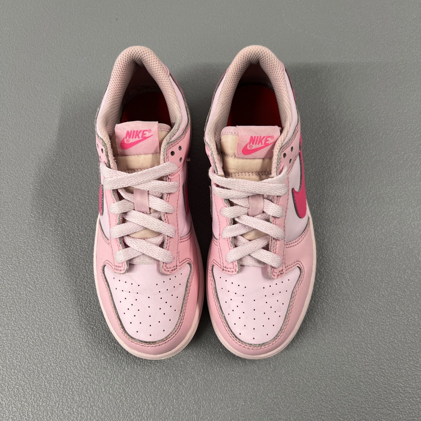 Size 3- Nike Dunk Low Triple Pink (Preschool)