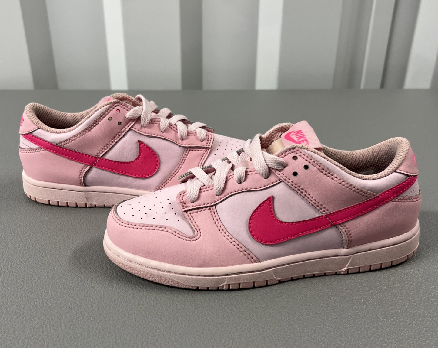 Size 3- Nike Dunk Low Triple Pink (Preschool)