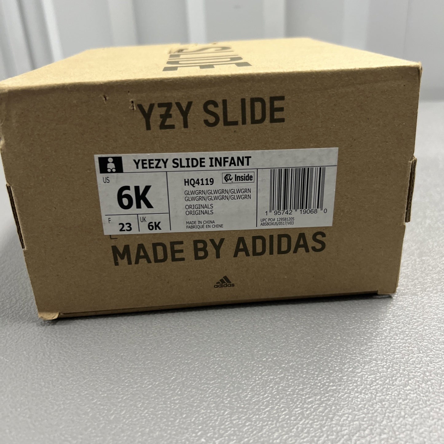 Size 6 Kids- Adidas Yeezy Slide Infant