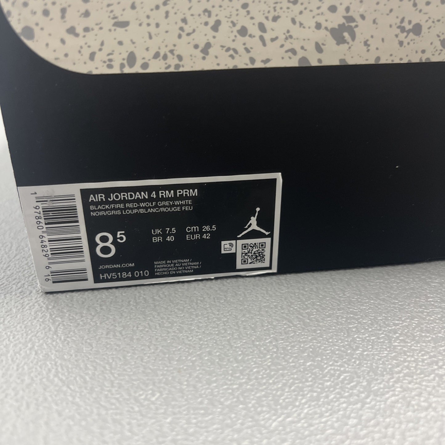 Size 8.5 - Air Jordan 4 RM Black Metallic