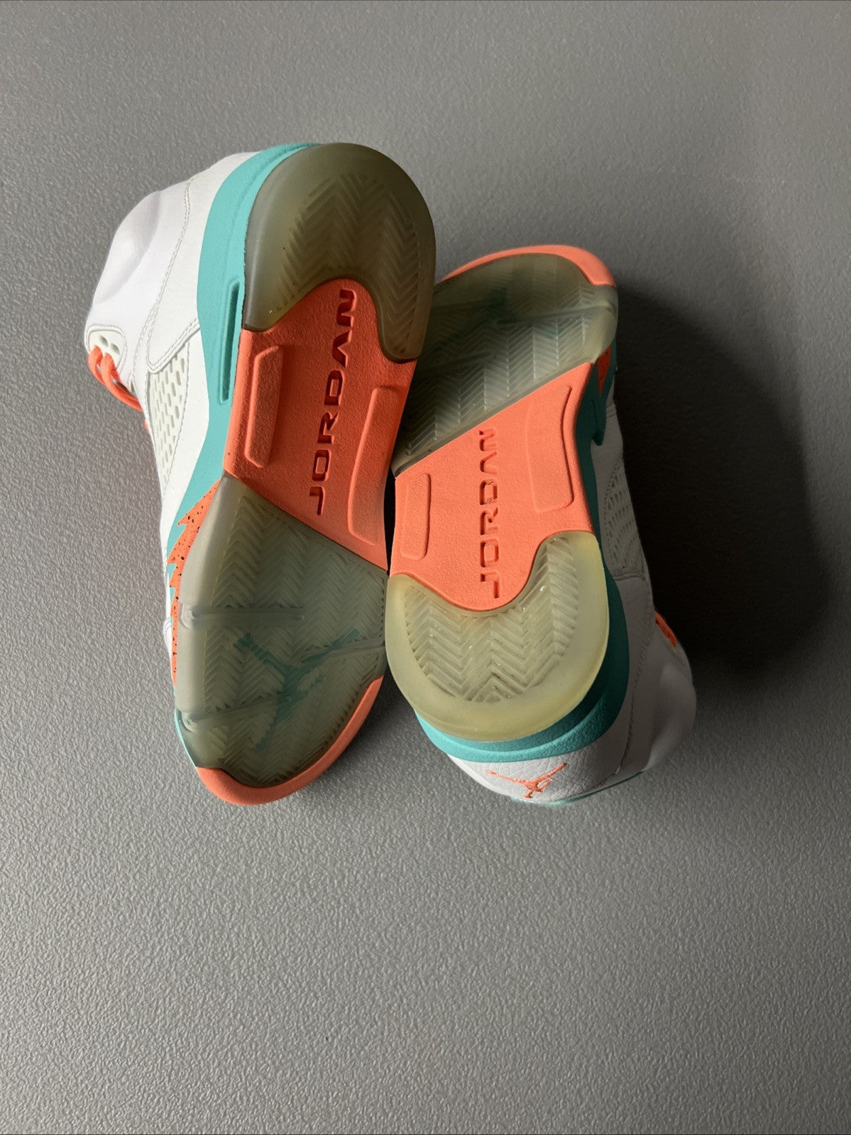 Size 7Y or 8.5 Wmns - Jordan 5 Retro Light Aqua (GS)