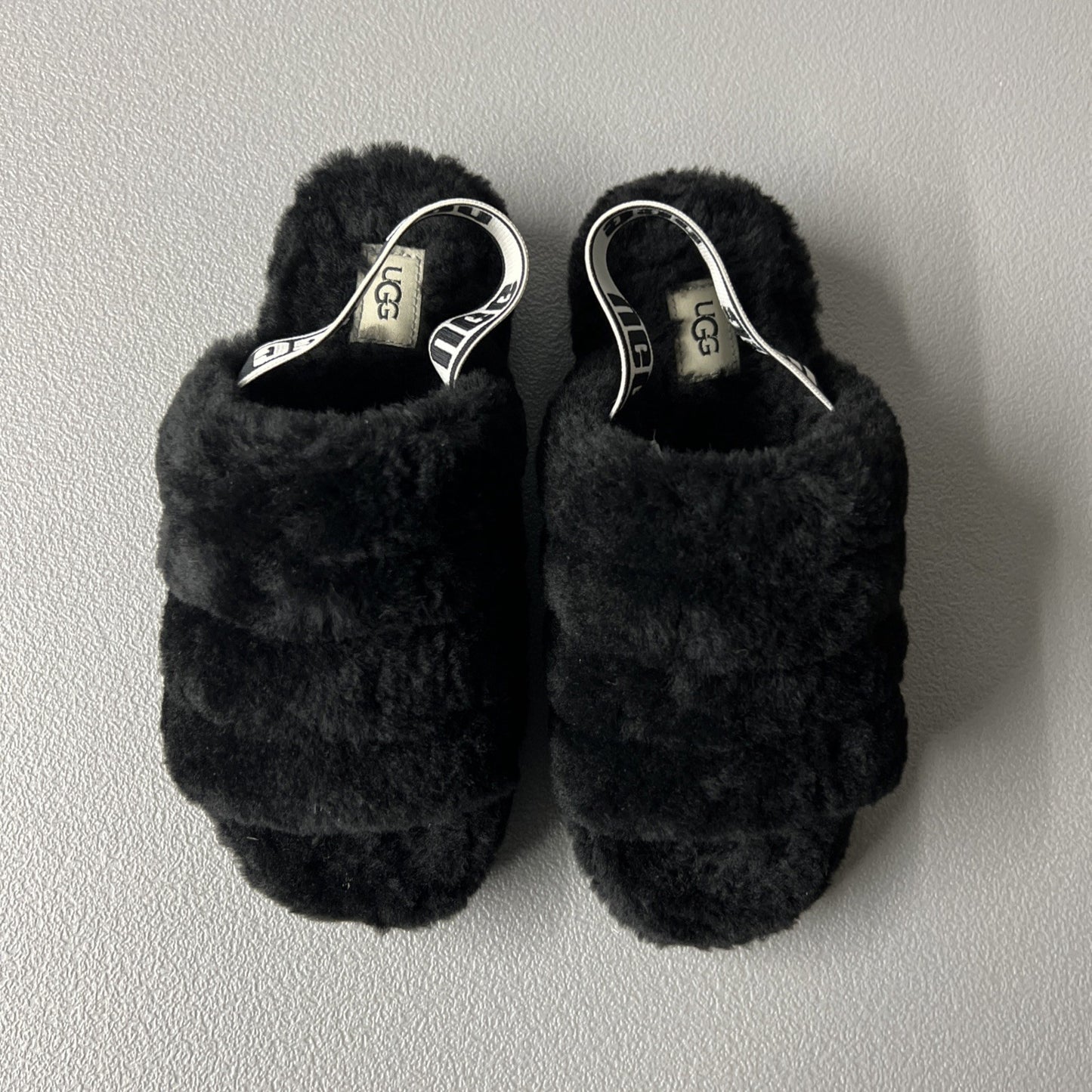 Size 6 - Ugg Wmns Fluff Yeah Slide 'Black’