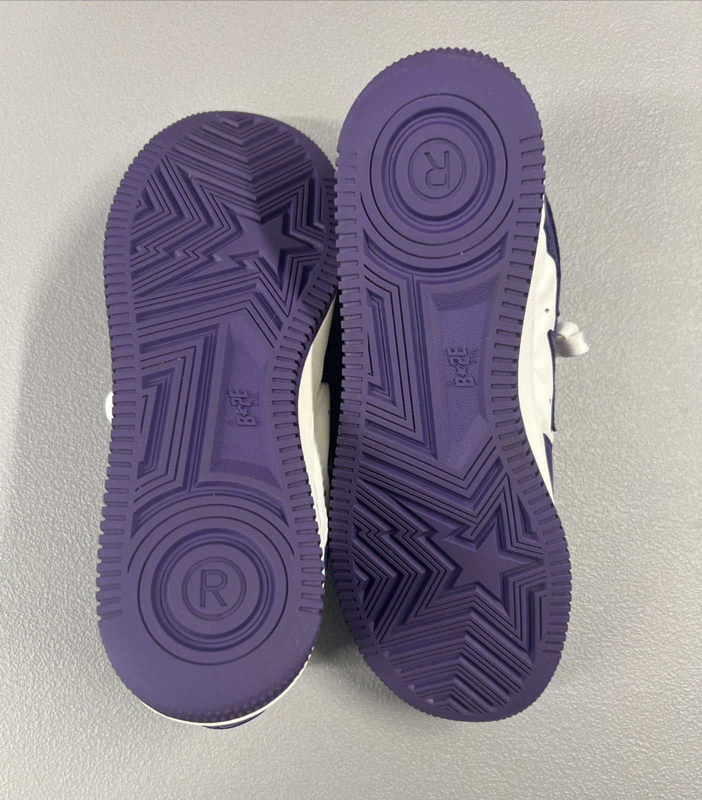 Size 10- A Bathing Ape Bape Sta ‘White Purple’ 2022