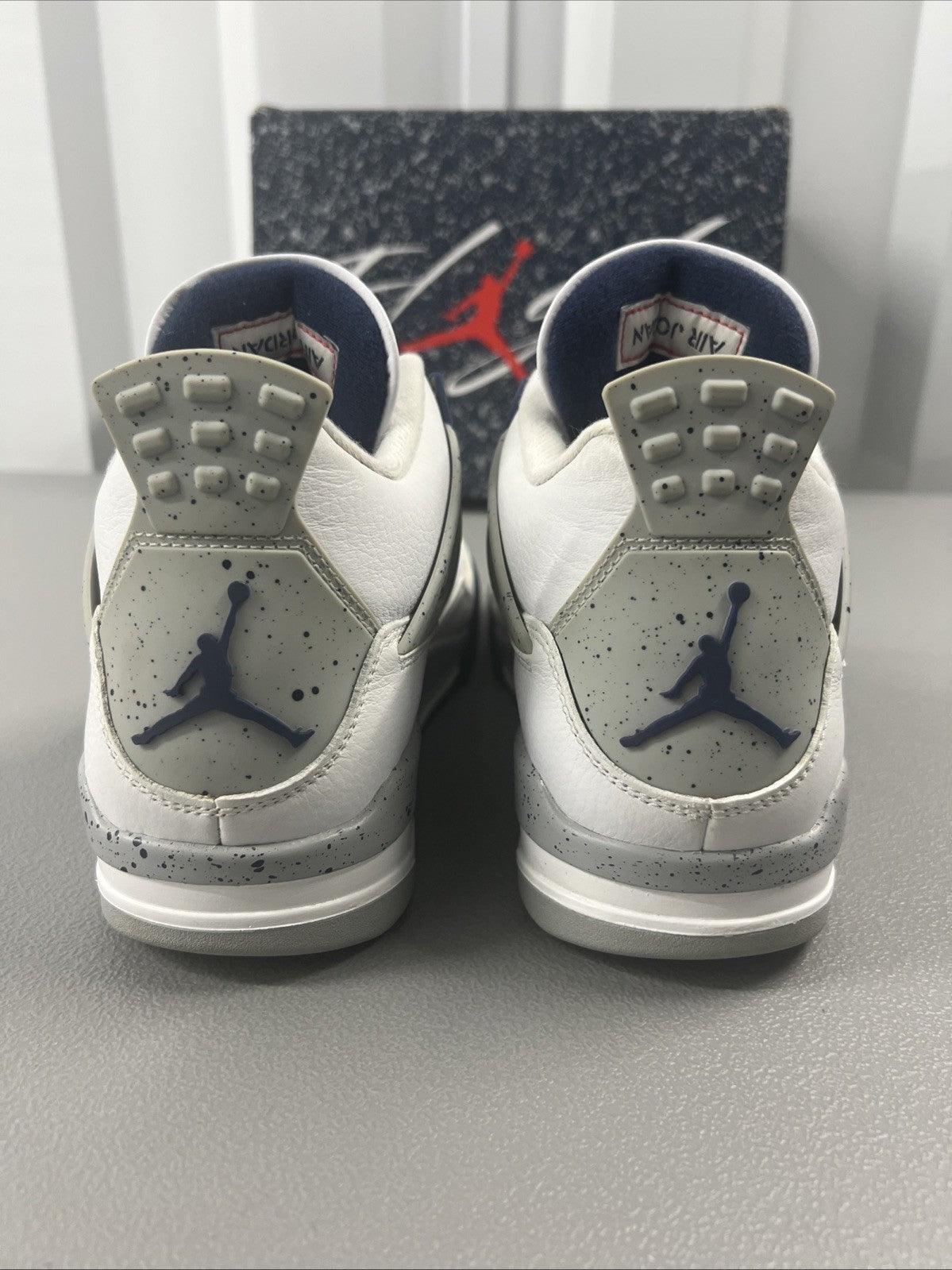 Size 9- Jordan 4 Retro Mid Midnight Navy