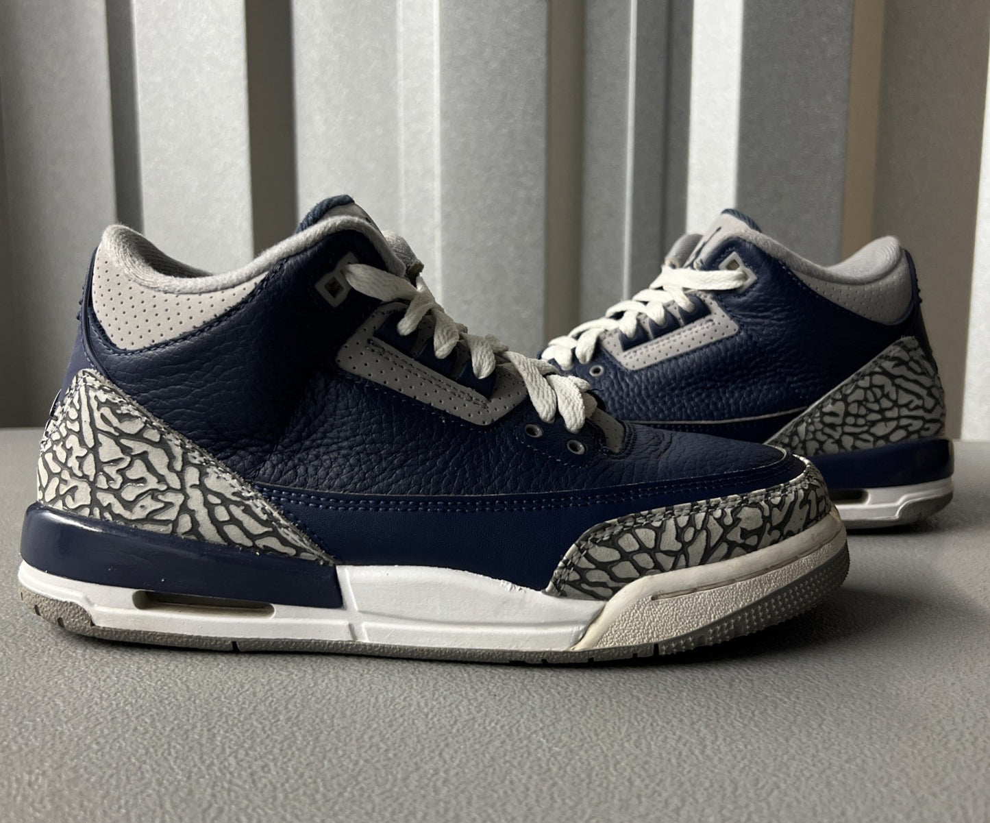 Size 7Y or 8.5 Wmns- Air Jordan 3 Retro ‘Georgetown’ GS - 398614 401