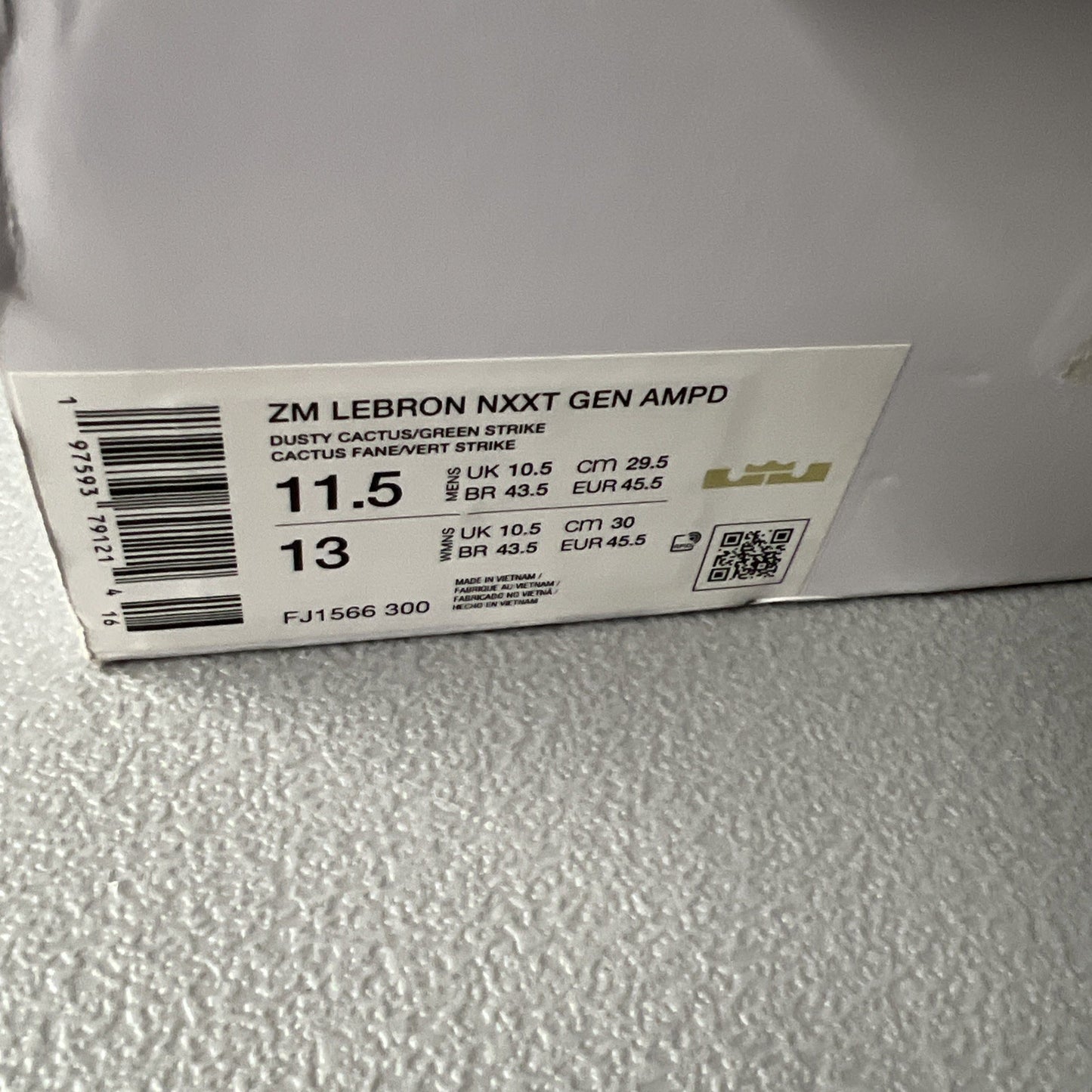 Size 11.5 Men’s or 13 Wmns- Nike Zoom LeBron NXXT Gen Amped ‘South Beach’