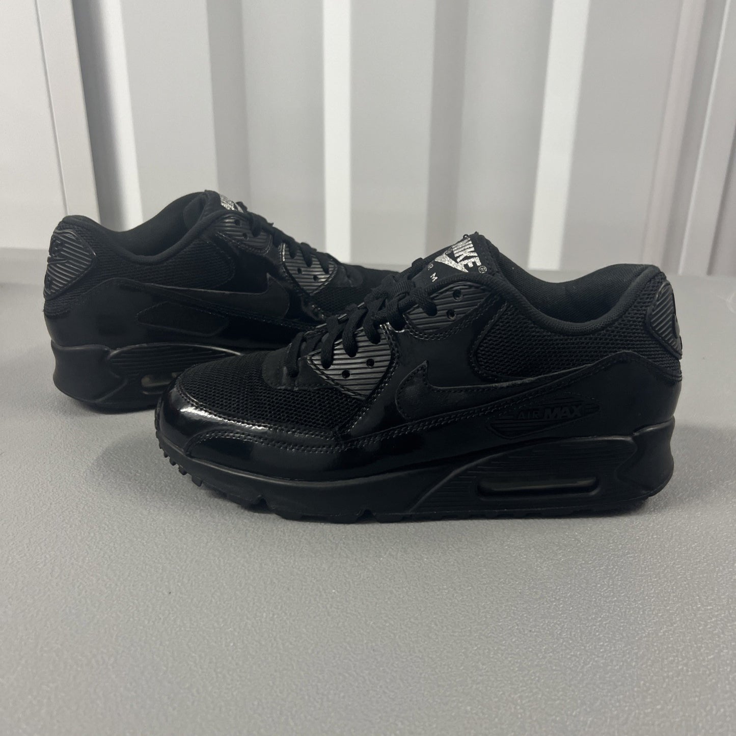 Size 8.5- Nike Air Max 90 Premium Black Wmns