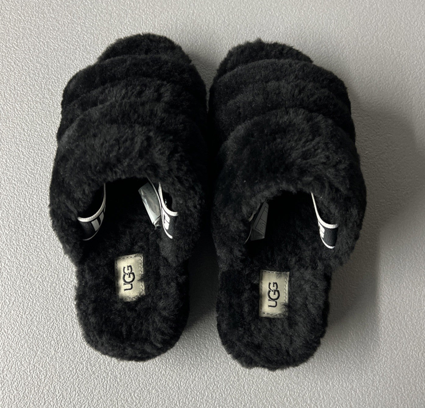 Size 6 - Ugg Wmns Fluff Yeah Slide 'Black’