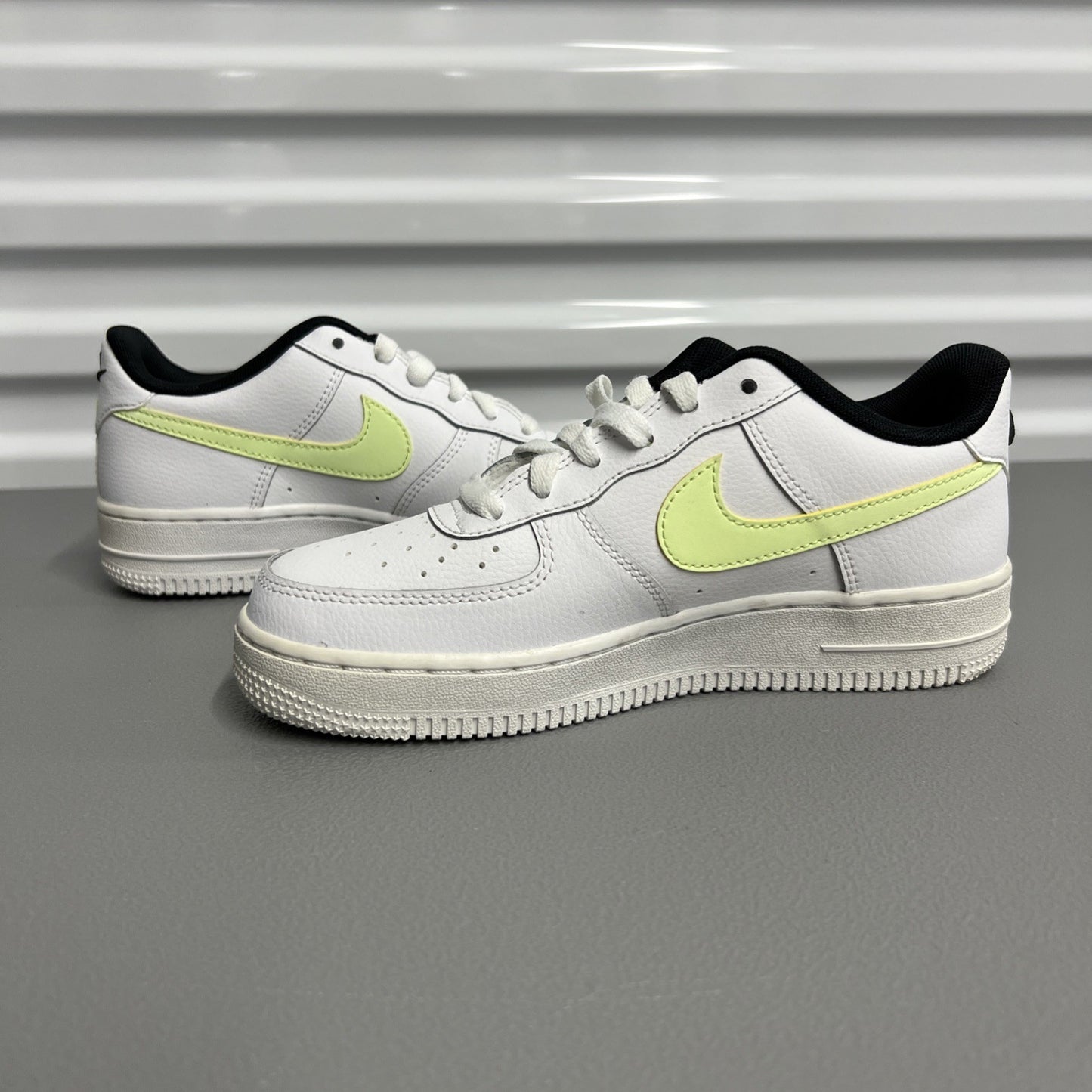 Size 4.5Y - Nike Air Force 1 LV8 1 'Worldwide Pack White Barely Volt' CN8536-100