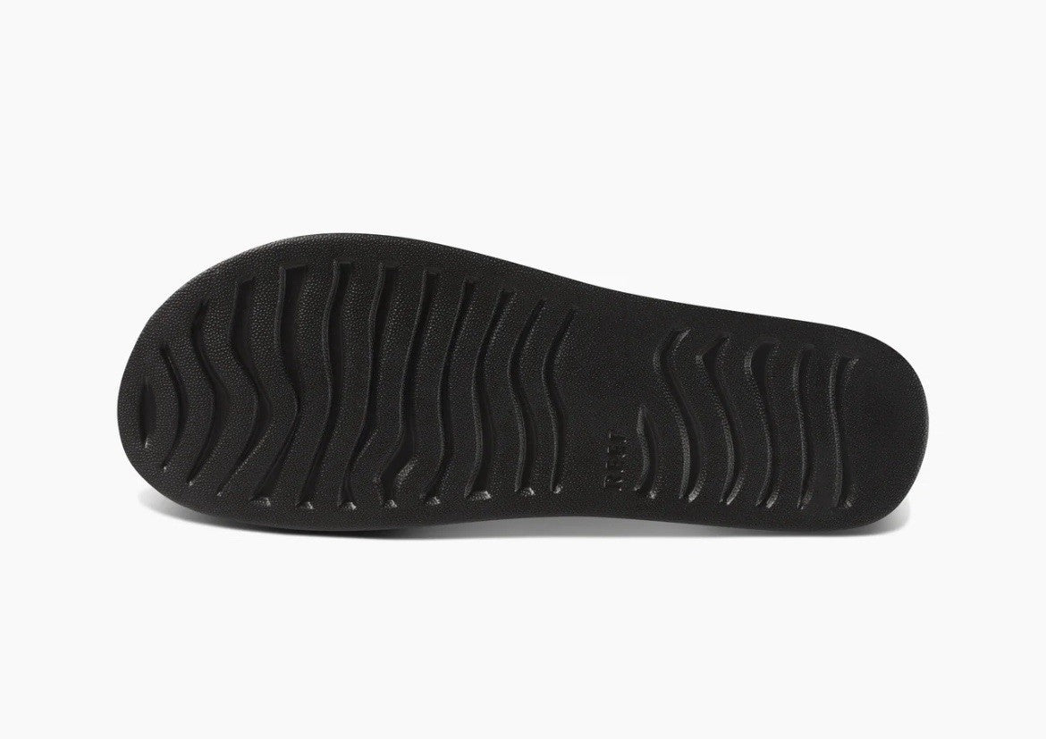 Size 7- REEF Women's Water Scout Slide Black Medium Width