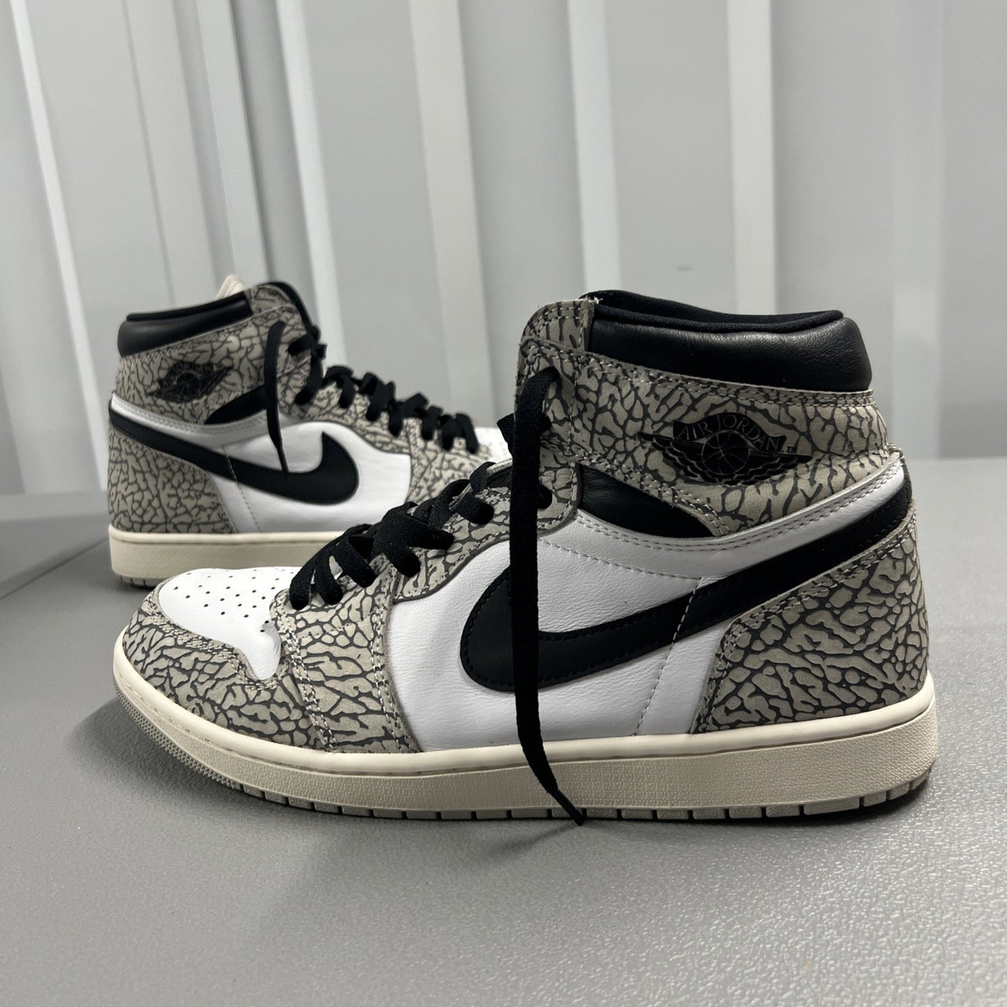 Size 12 - Air Jordan 1 Retro OG High White Cement