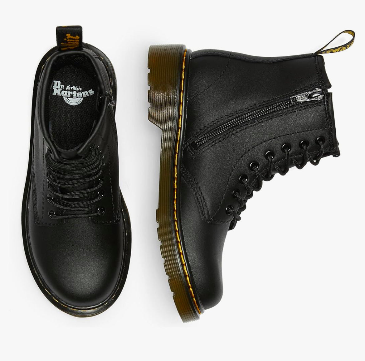 Size 7 Childs-Dr. Martens Airwair -1460 T Softy T Leather Lace Up Boots
