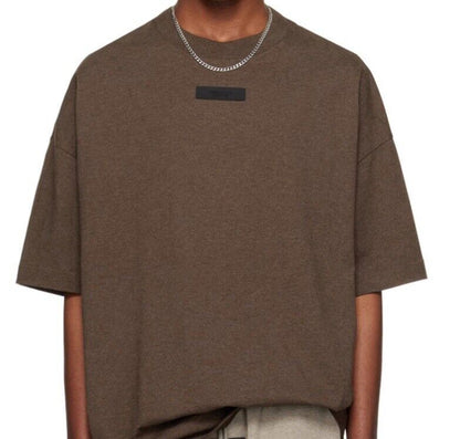 Fear of God Essentials Oversized Short-Sleeve Tee 'Heather Wood’ - Small