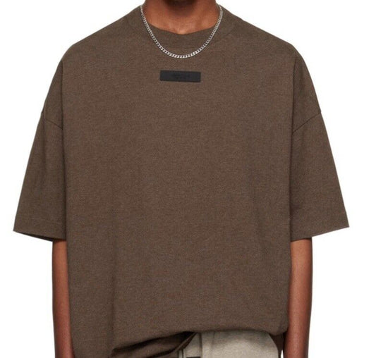 Fear of God Essentials Oversized Short-Sleeve Tee 'Heather Wood’ - Small