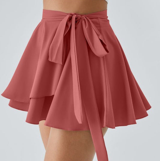 Size Small- Halara High Wasted Tie Side Micro Mini Flare Skirt