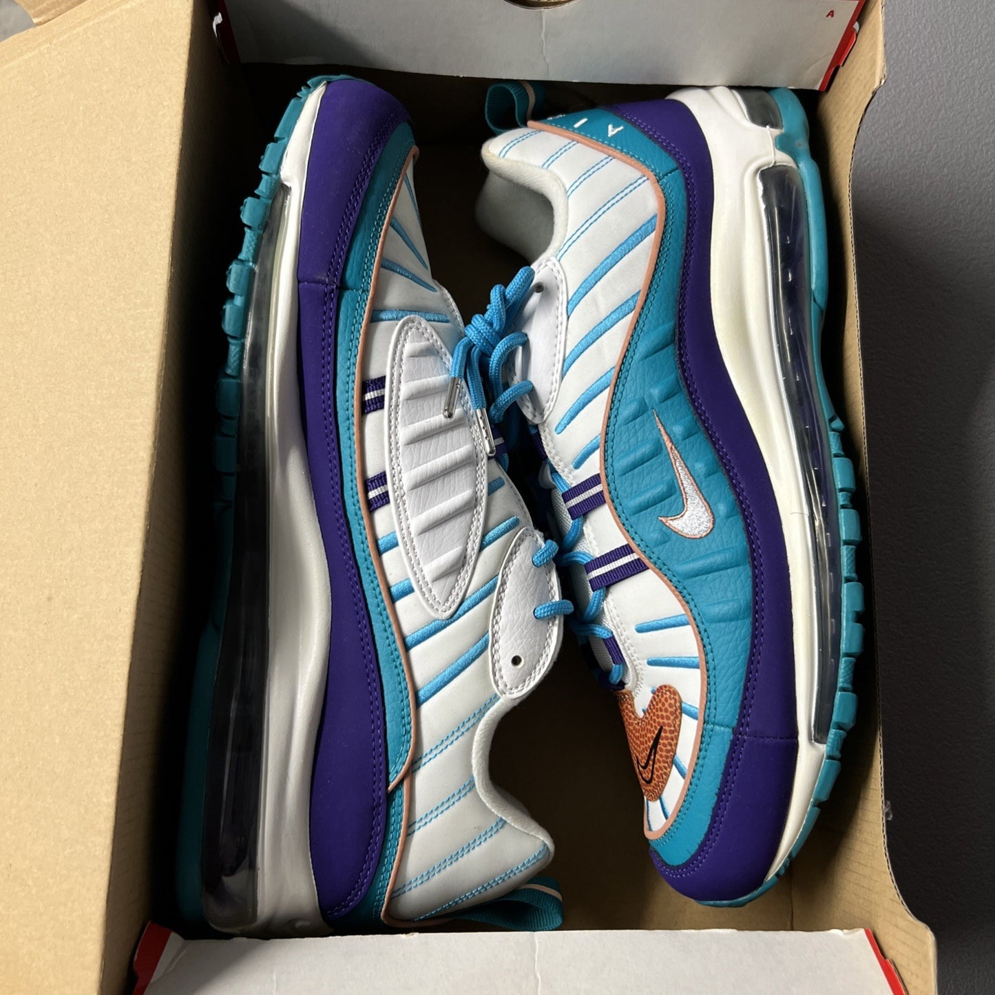 Size 11.5 - Nike Air Max 98 ‘Hornets’ Spirit Teal