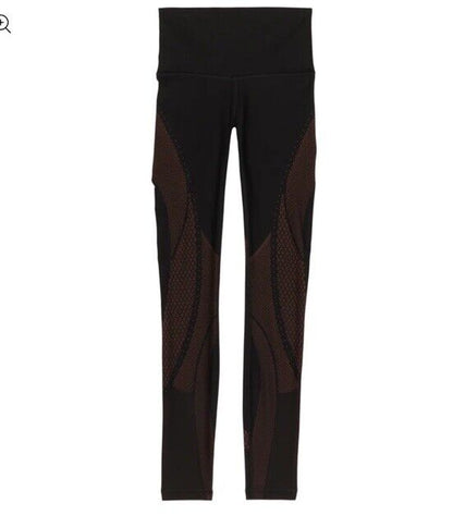 Lululemon Mapped Out High-Rise Tight 28" Black / Ancient Copper Size 4
