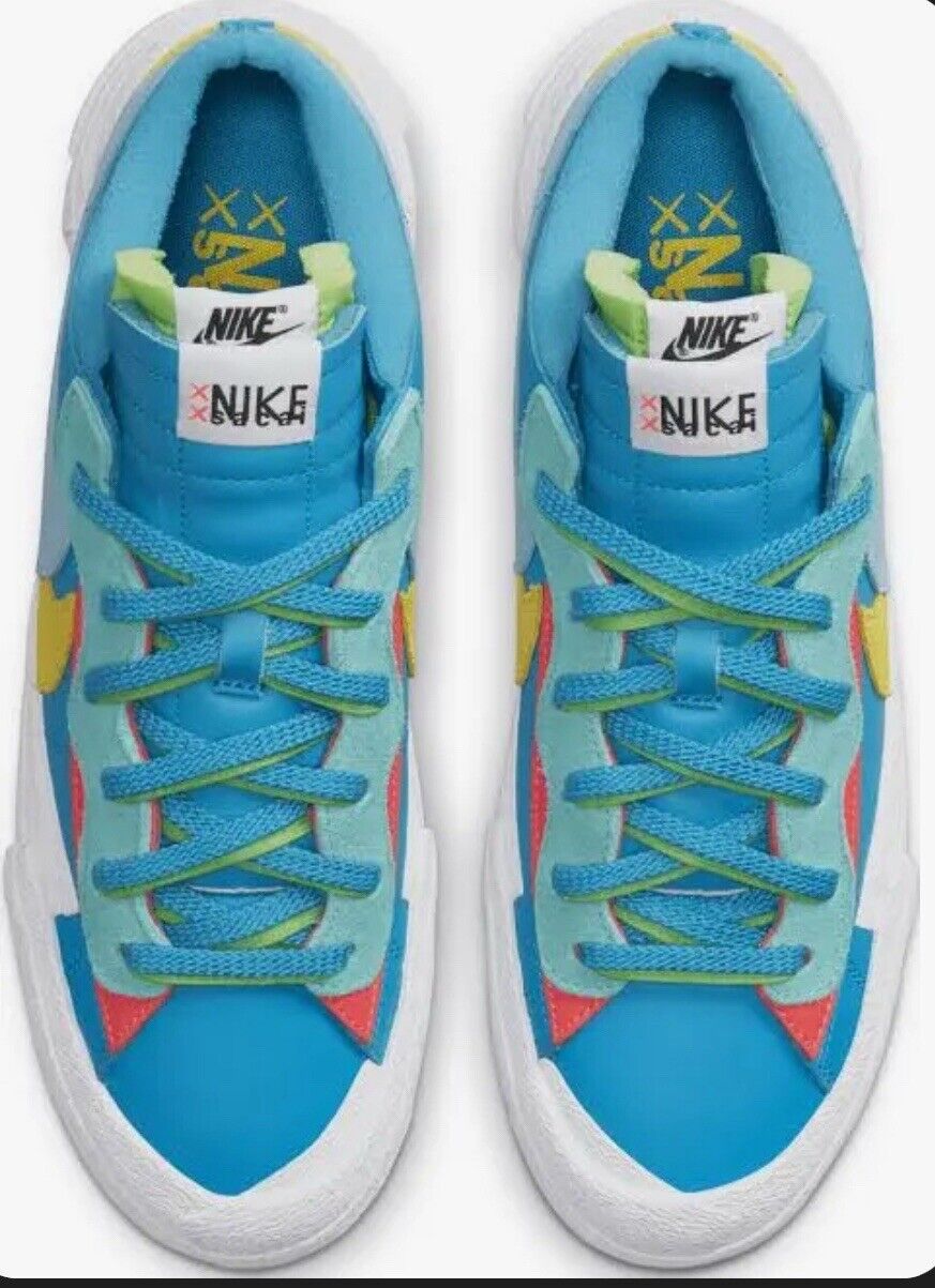 Size 9.5 - Nike KAWS x sacai x Blazer Low Neptune Blue