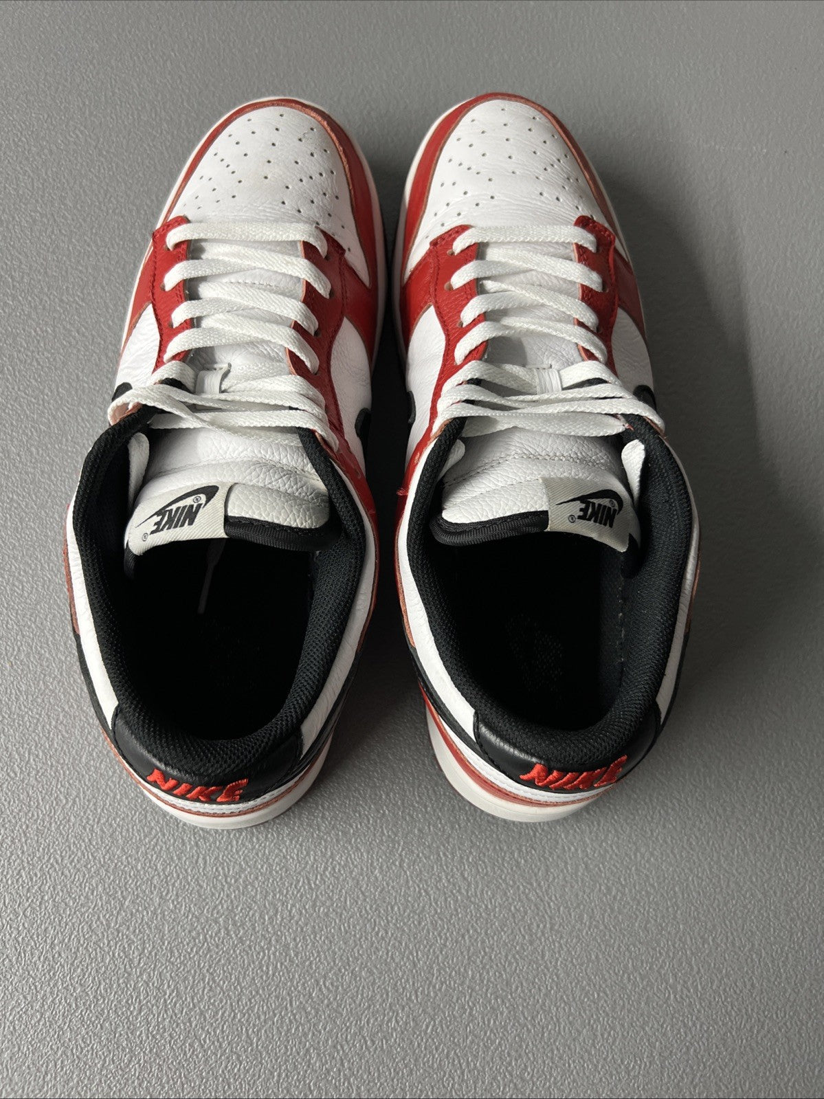Size 11.5-Nike Dunk Custom ID By You Red, Black, and white Men’s