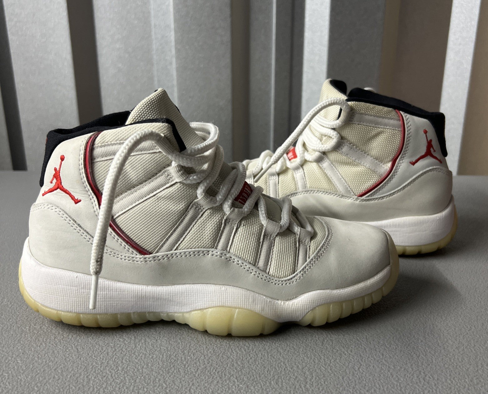 Size 6Y or 7.5 Wmns- Jordan 11 Retro Platinum Tint (GS)