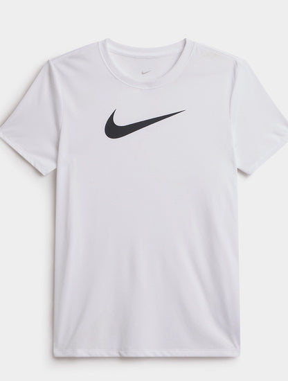 Size Large- Nike Womens Dri-Fit Graphic White Tee
