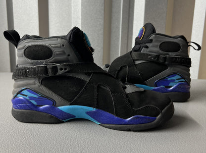 Size 7Y or 8.5 Wmns- Jordan 8 Retro Aqua (2015) (GS)