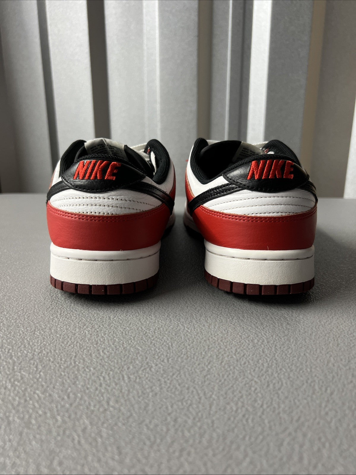 Size 11.5-Nike Dunk Custom ID By You Red, Black, and white Men’s