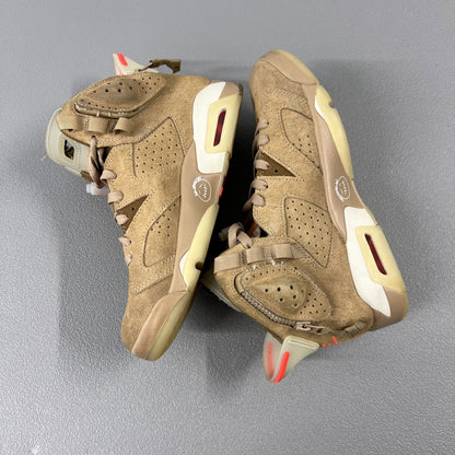 Size 8 Men’s or 9.5 Wmns Air Jordan 6 Retro Travis Scott ‘British Khaki’