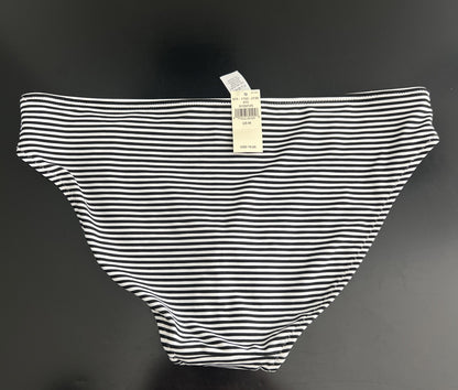 Size Medium - Aerie Printed Bikini Bottom Striped Black White Swim Separate