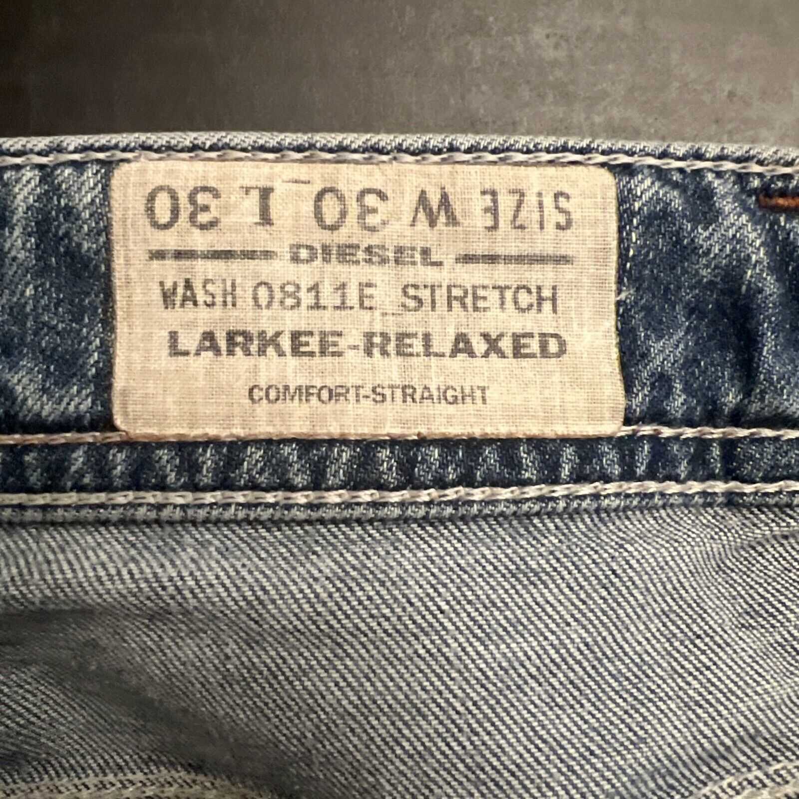 Diesel Larkee Relaxed Comfort Straight Mens Jeans 30/30