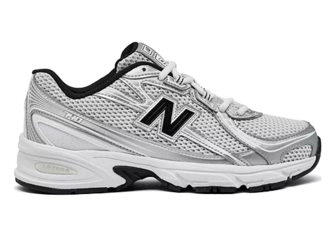 Size 7Y or 8.5 Wmns - New Balance 740 GS Silver Metallic/ Black
