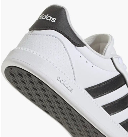 Size 8 - Adidas Breaknet Sleek Sneaker White, Black and Gold Metallic (Women’s)