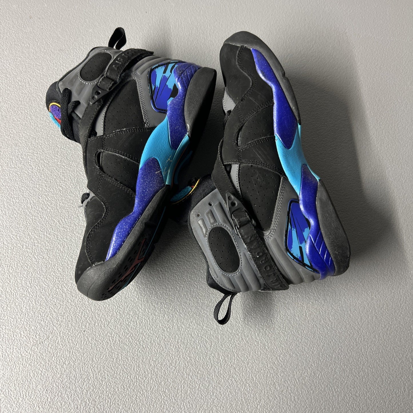 Size 7Y or 8.5 Wmns- Jordan 8 Retro Aqua (2015) (GS)
