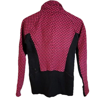 Size 10- Lululemon Hot Pink & Black Check Radiant Jacket