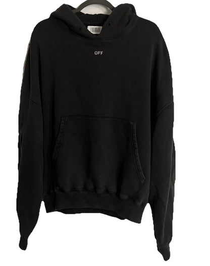 Size XL - Off-White BW St. Matthew Over Hoodie 'Black/Grey’ - No Drawstring