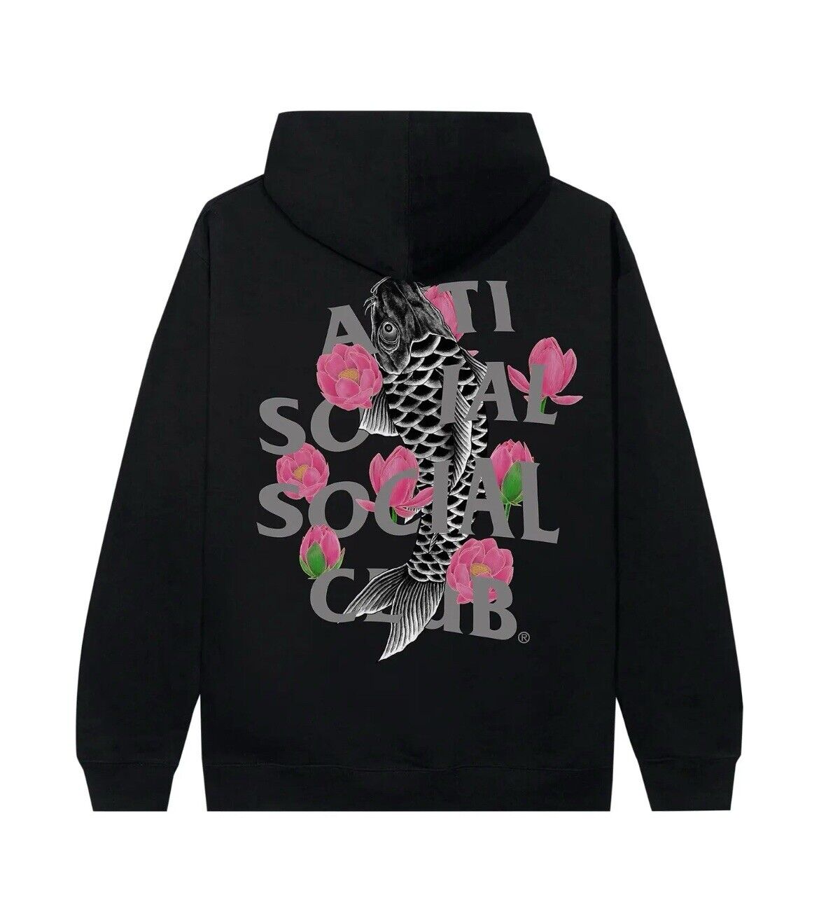 Size L-Anti Social Social Club Ornamental 3M reflective Hoodie 100% Authentic