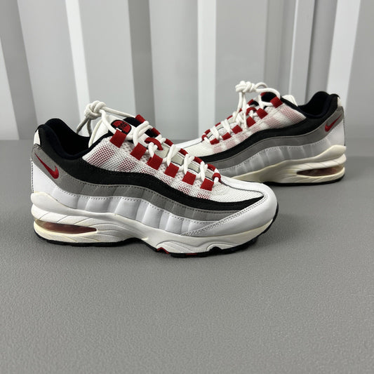 Size 5Y or 6.5 Wmns - Nike Air Max 95 (GS)  ‘White Cement Red’ 307565-104