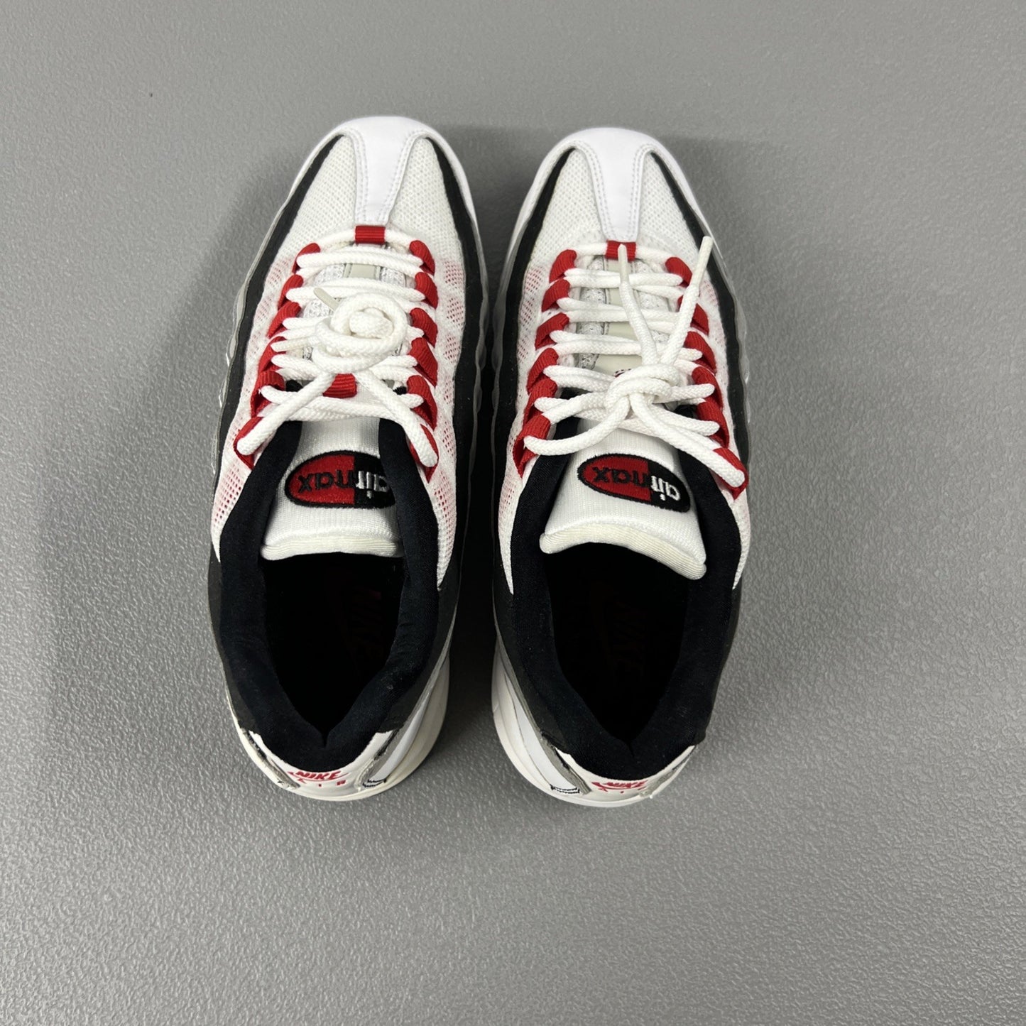 Size 5Y or 6.5 Wmns - Nike Air Max 95 (GS)  ‘White Cement Red’ 307565-104