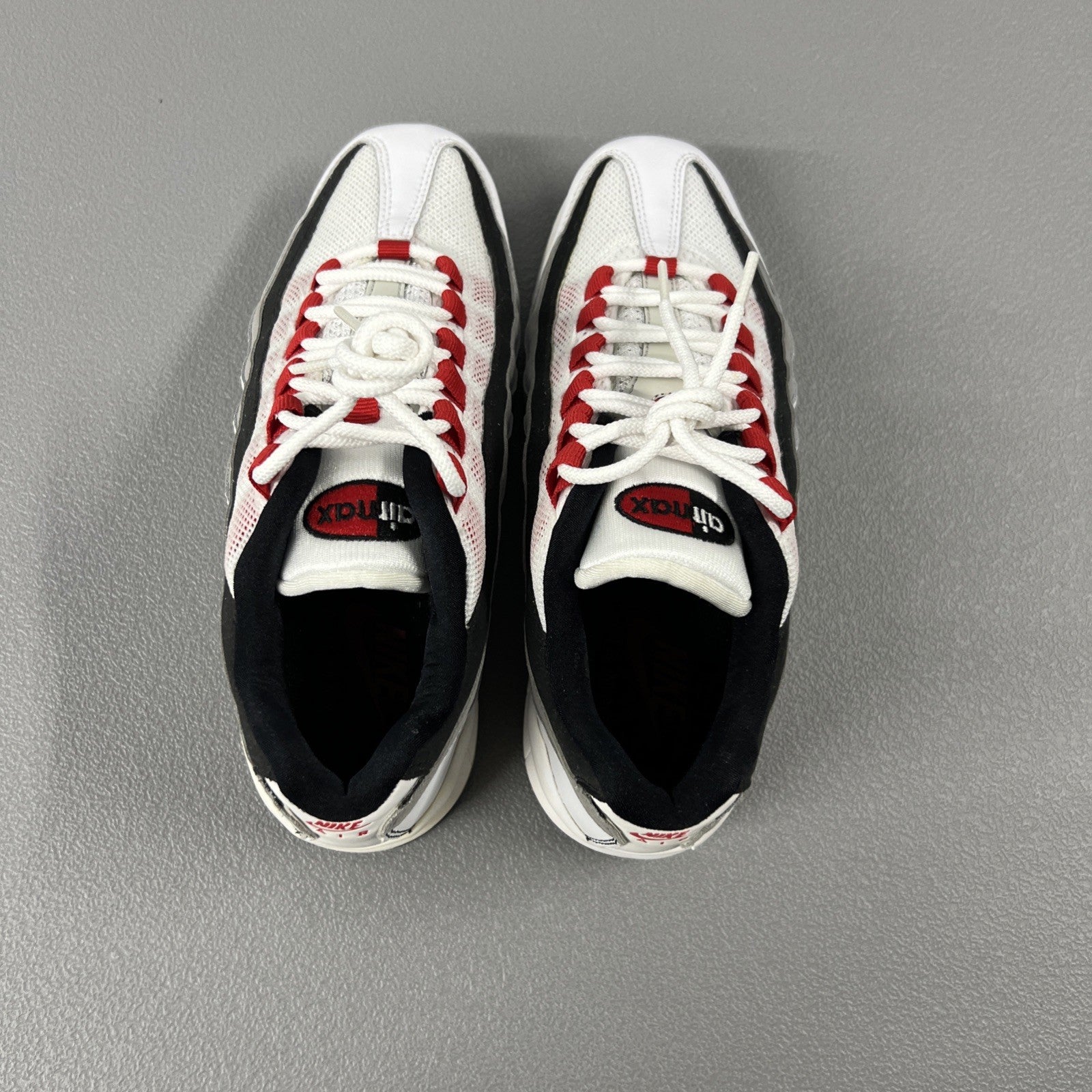 Size 5Y or 6.5 Wmns - Nike Air Max 95 (GS)  ‘White Cement Red’ 307565-104