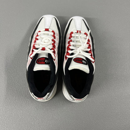 Size 5Y or 6.5 Wmns - Nike Air Max 95 (GS)  ‘White Cement Red’ 307565-104