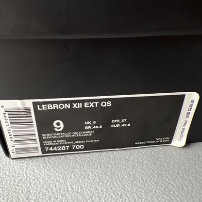 Size 9 - Nike LeBron 12 EXT ‘Wheat’