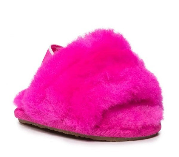 Size 2/3 Infant- UGG Fluff Yeah Slide Rock Rose Pink