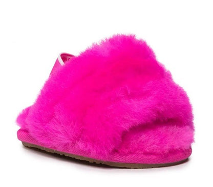Size 2/3 Infant- UGG Fluff Yeah Slide Rock Rose Pink