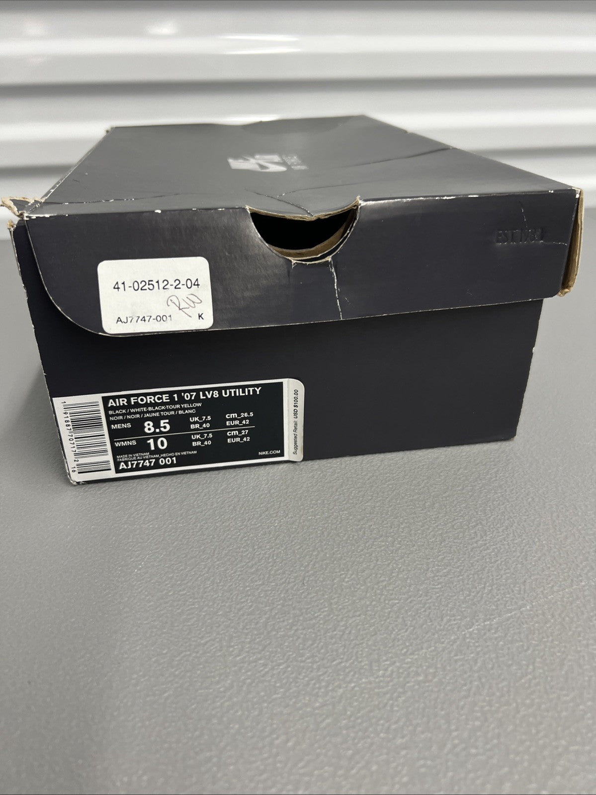 Size 8.5 Men’s or 10 Wmns - Nike air Force 1 '07 LV8 'Overbranding'